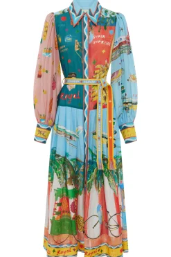Dresses-HUSK Alemais Aboard Dress - Print