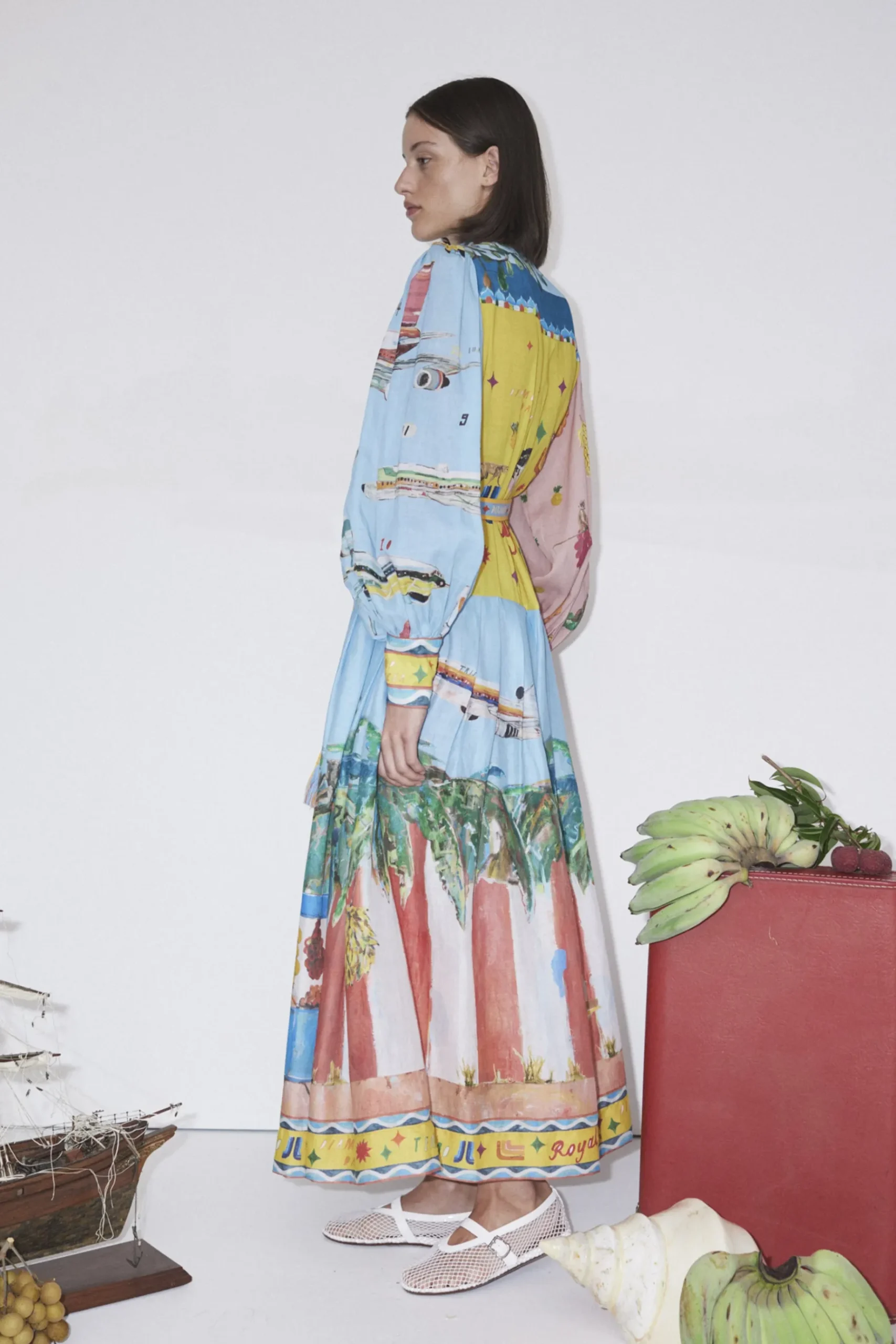 Dresses-HUSK Alemais Aboard Dress - Print