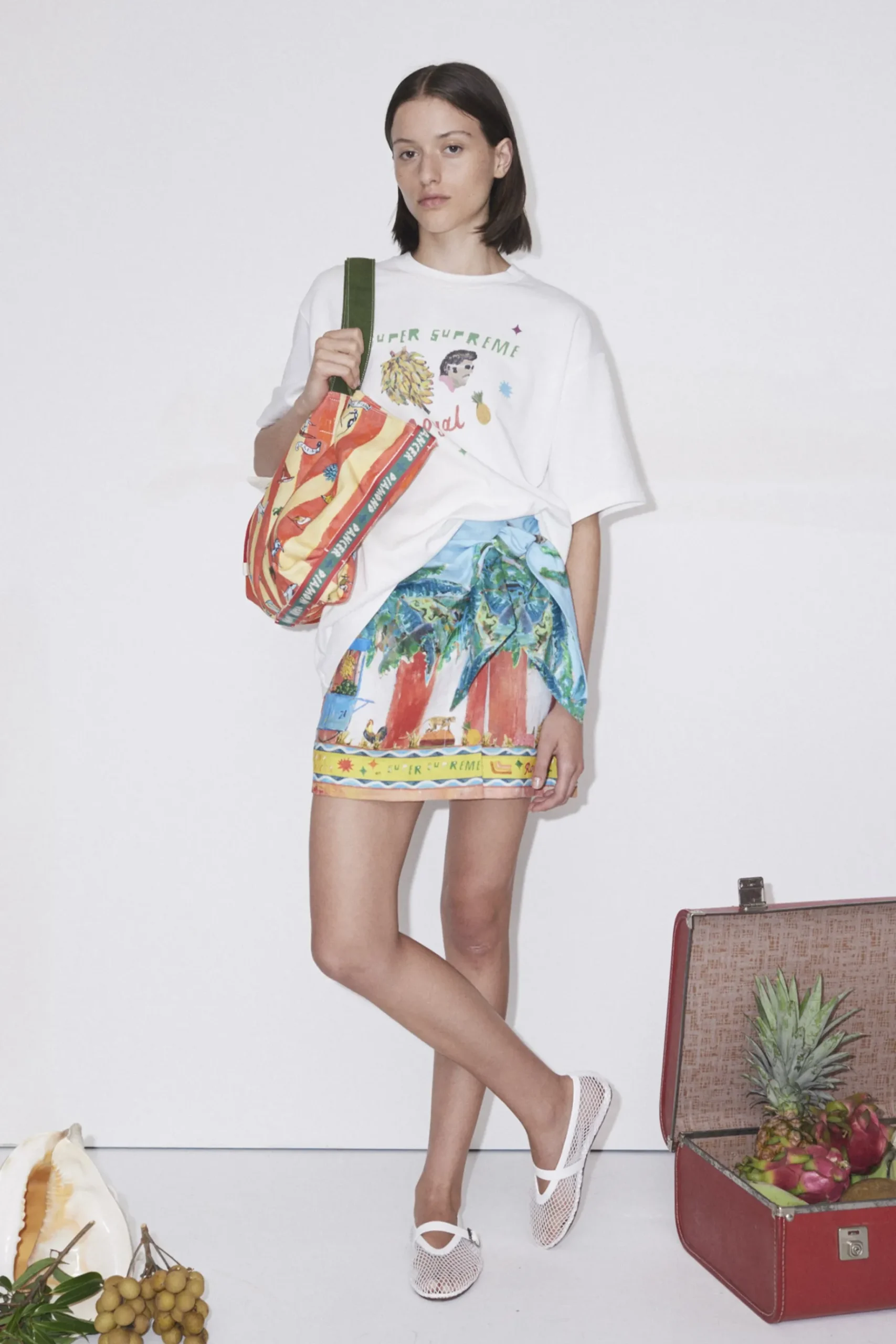 Skirts-HUSK Alemais Aboard Skirt - Print