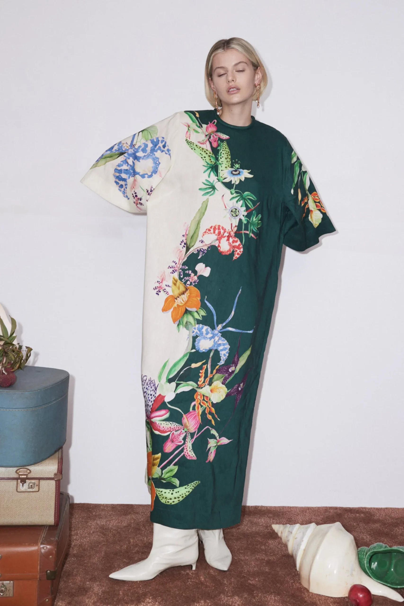 Dresses-HUSK Alemais Aggie Midi - Print