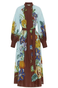 Dresses-HUSK Alemais Dahlia Dress - Multi Coloured MultiColoured