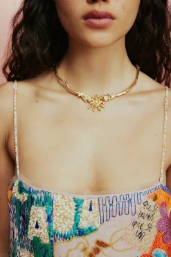Necklaces-HUSK Alemais Encanto Collar - Gold