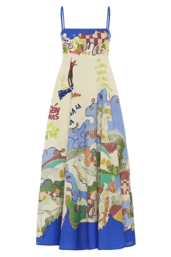 Dresses-HUSK Alemais Nadia Sundress - Multi Coloured MultiColoured