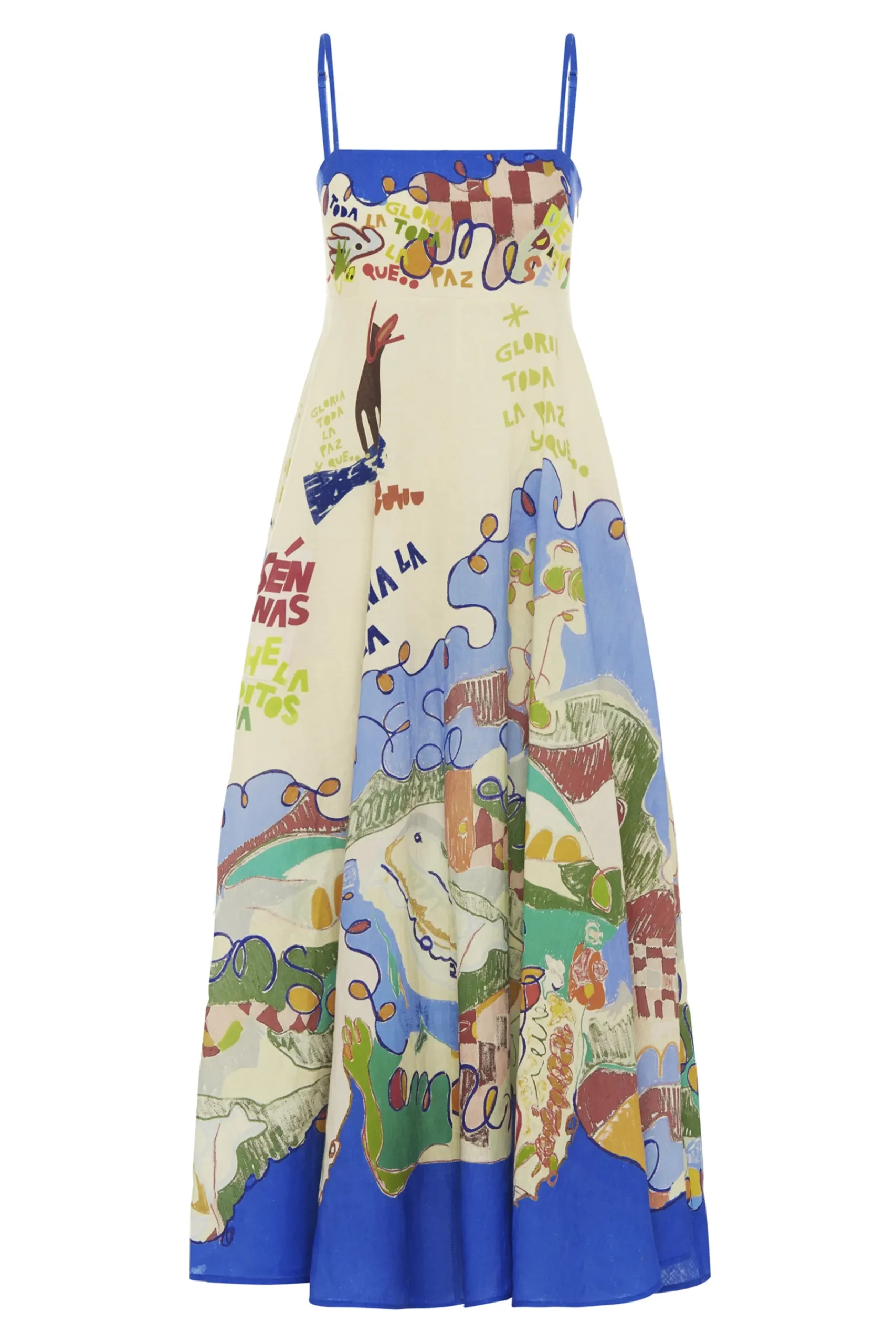 Dresses-HUSK Alemais Nadia Sundress - Multi Coloured MultiColoured