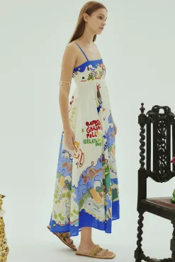 Dresses-HUSK Alemais Nadia Sundress - Multi Coloured MultiColoured