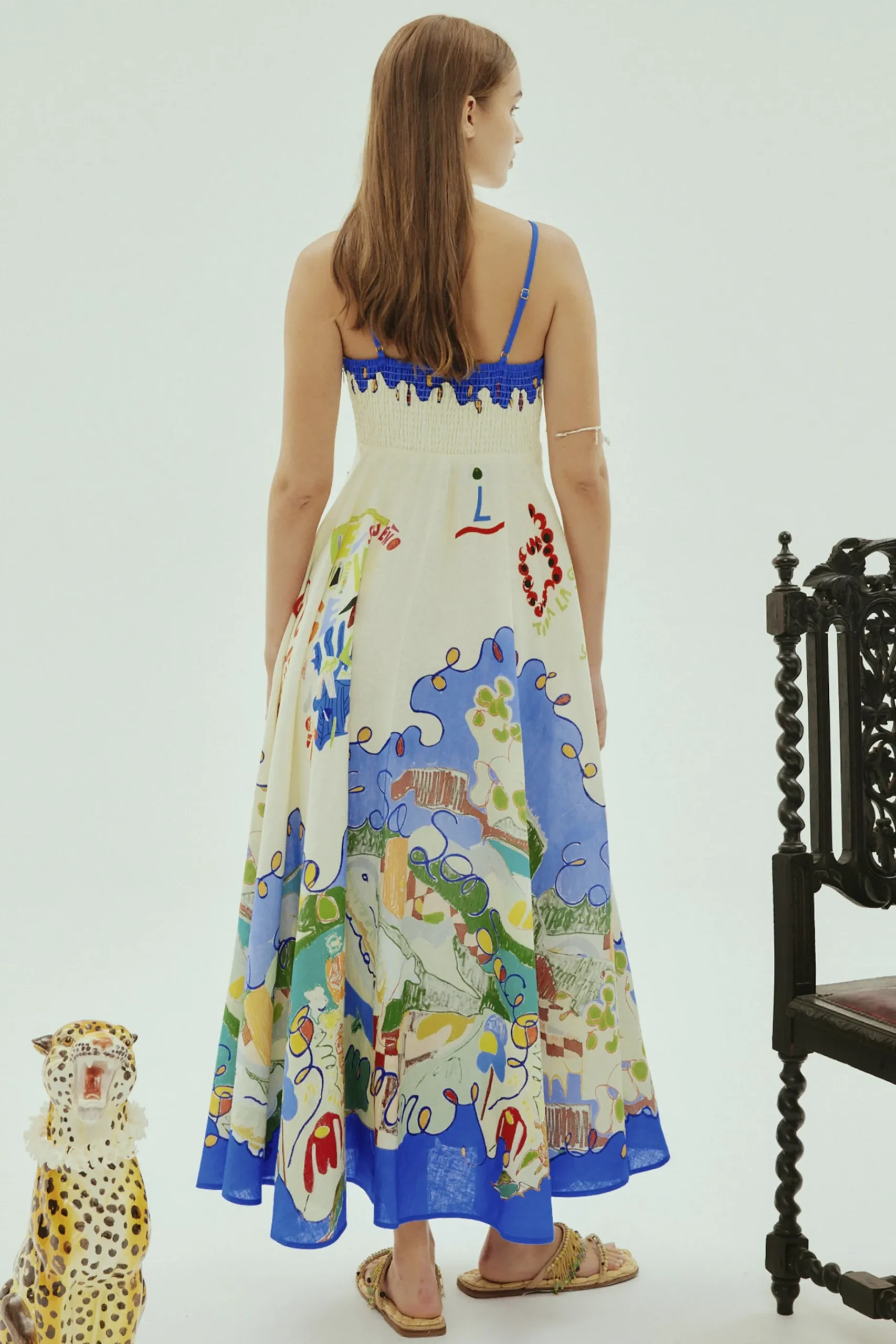 Dresses-HUSK Alemais Nadia Sundress - Multi Coloured MultiColoured