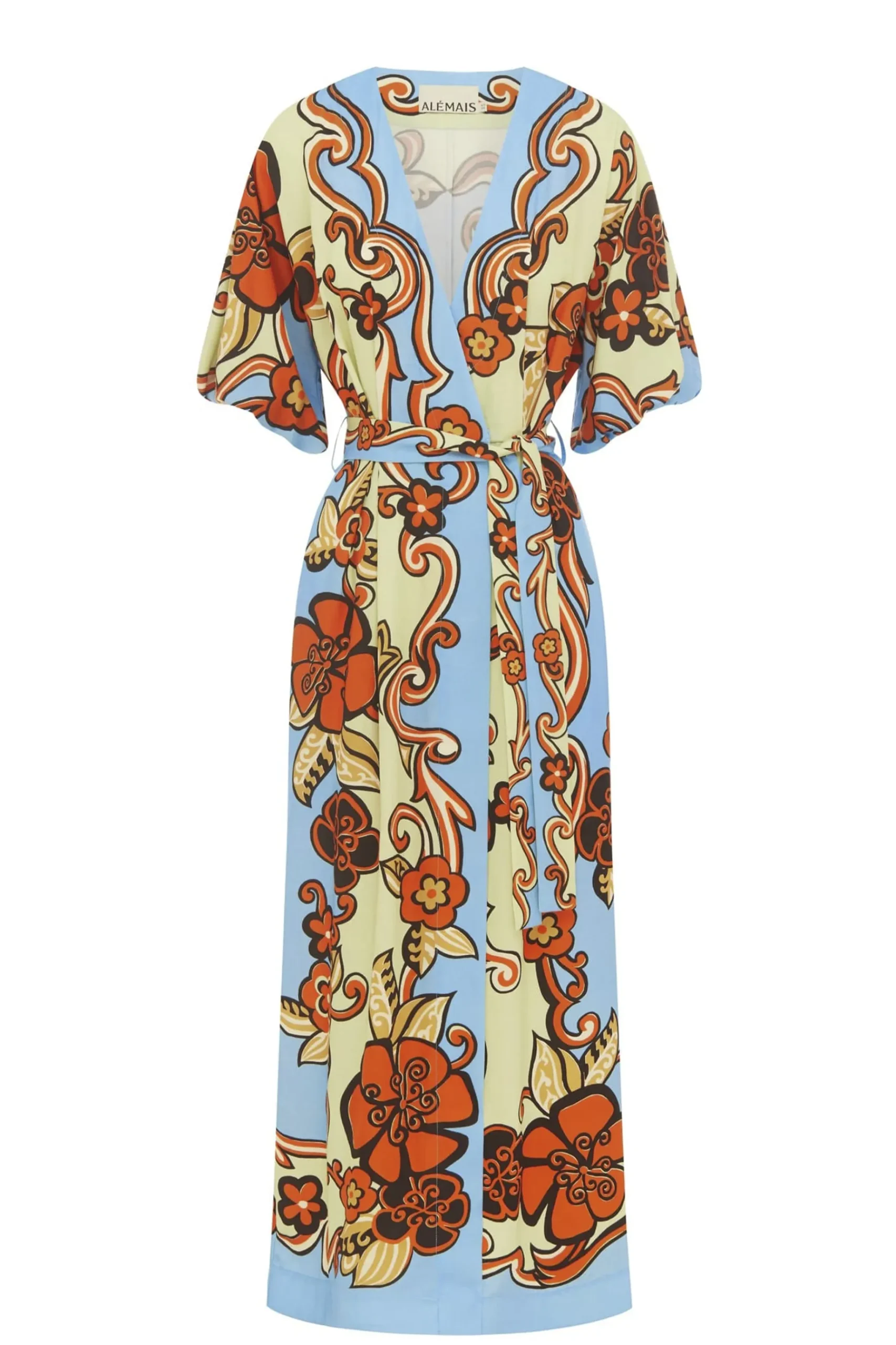 Dresses-HUSK Alemais Ondine Dress - Sky