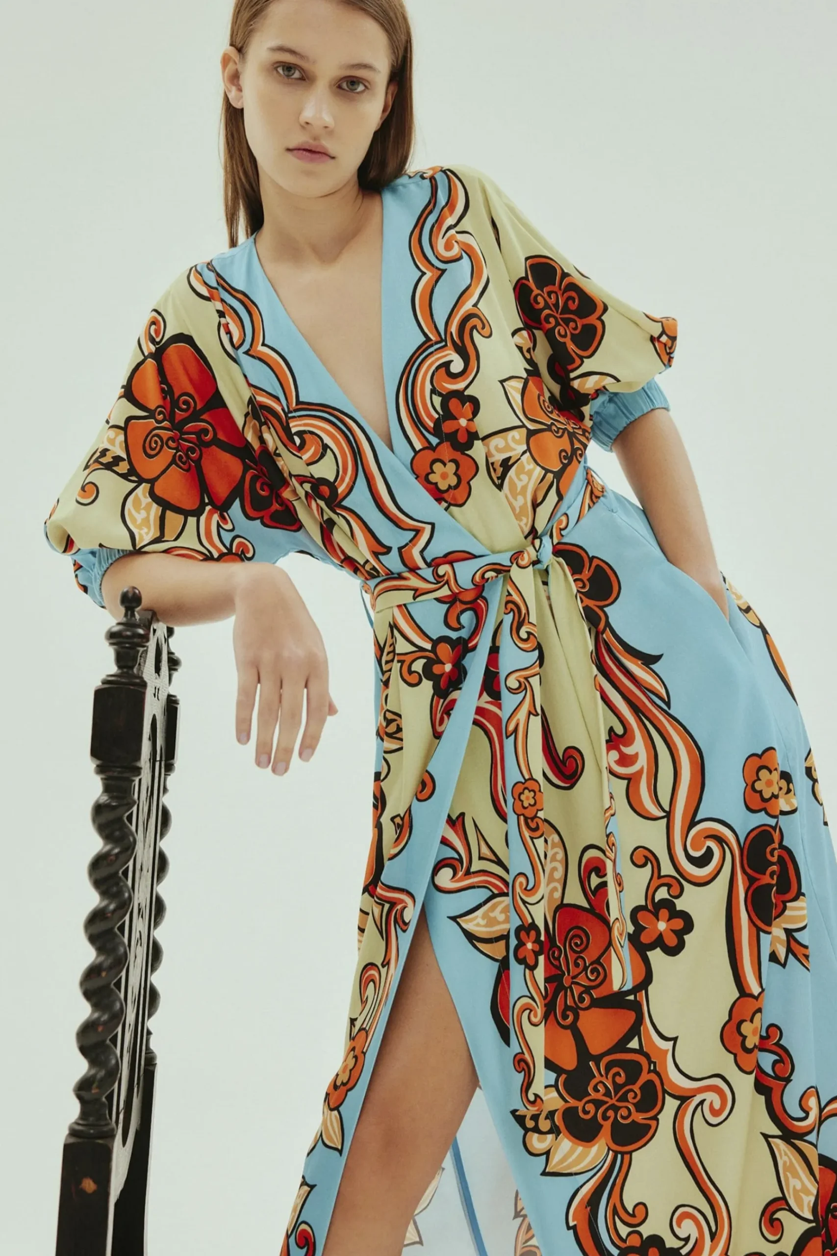 Dresses-HUSK Alemais Ondine Dress - Sky