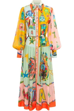 Dresses-HUSK Alemais Players Dress - Print