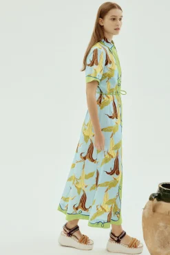 Dresses-HUSK Alemais Rafaela Dress - Multi Coloured MultiColoured
