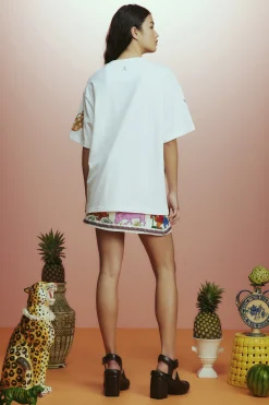 Tees & Tanks-HUSK Alemais Rose Tee - White
