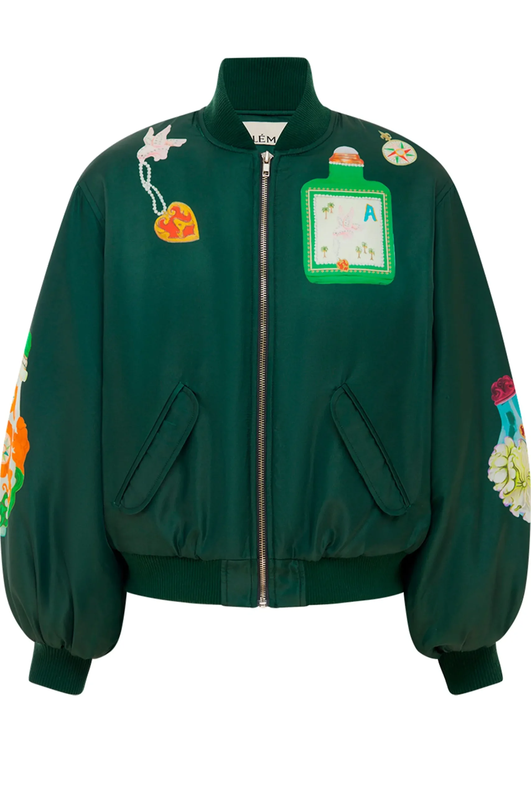 Jackets & Coats-HUSK Alemais Royal Bomber - Print
