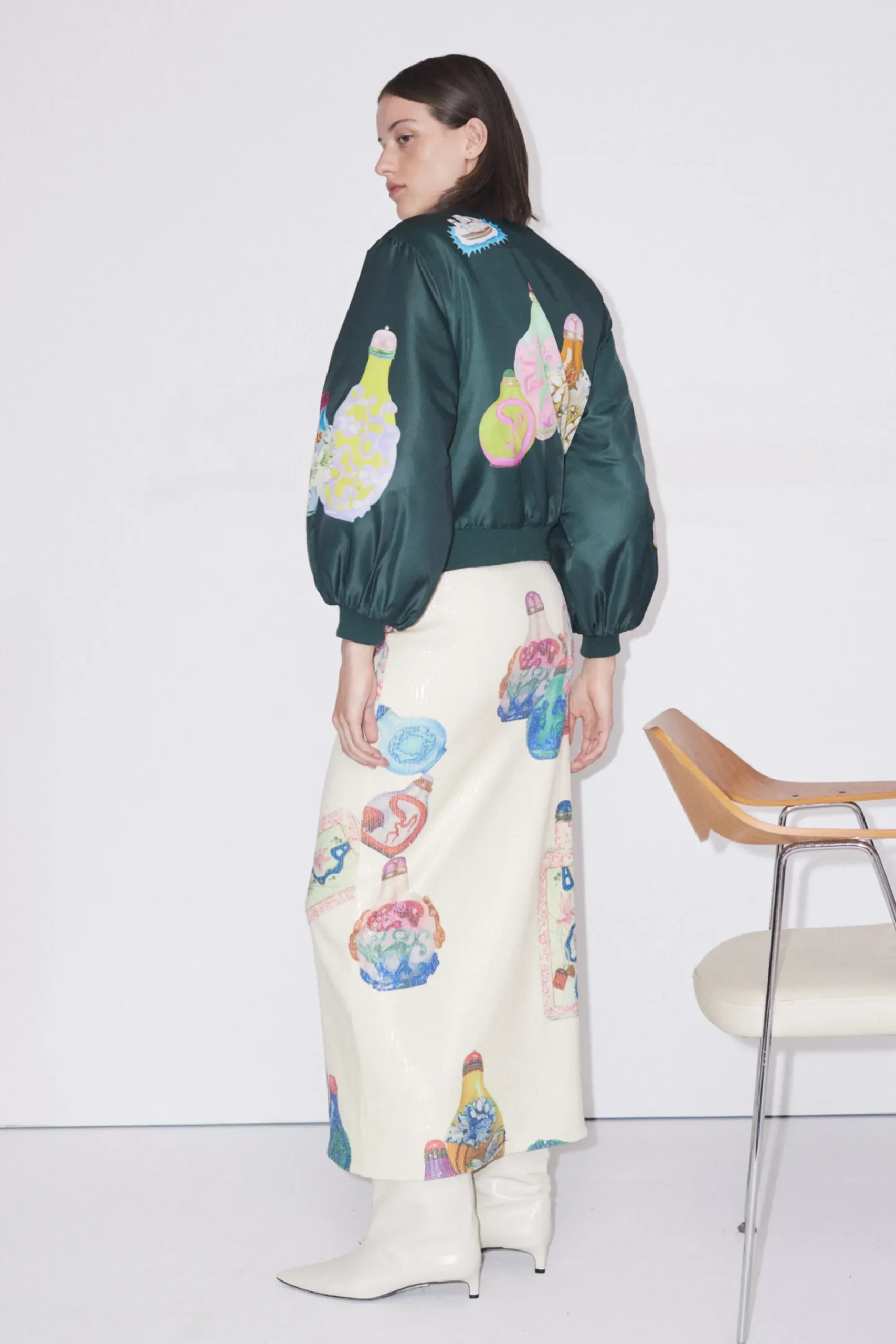 Jackets & Coats-HUSK Alemais Royal Bomber - Print
