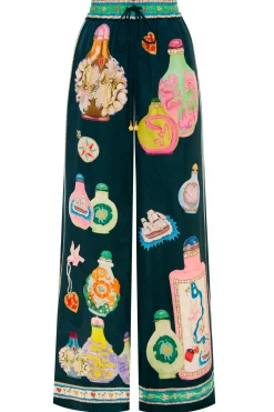 Pants-HUSK Alemais Royal Pant - Print