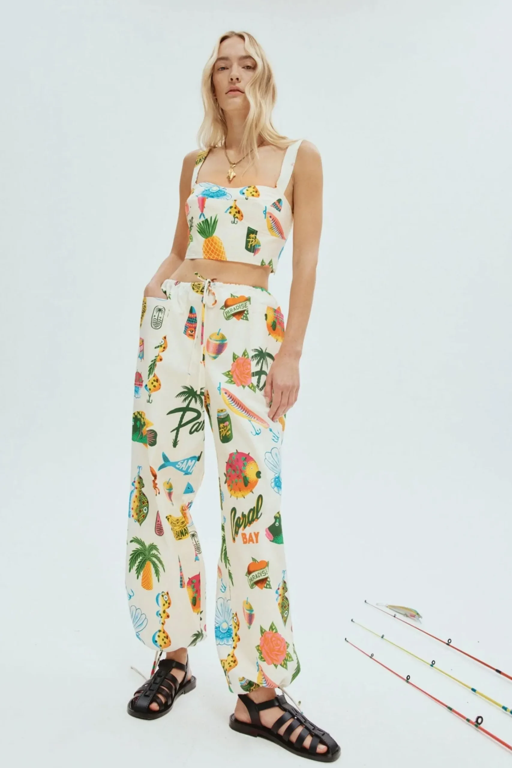Pants-HUSK Alemais Samaki Pant - Multi Coloured MultiColoured