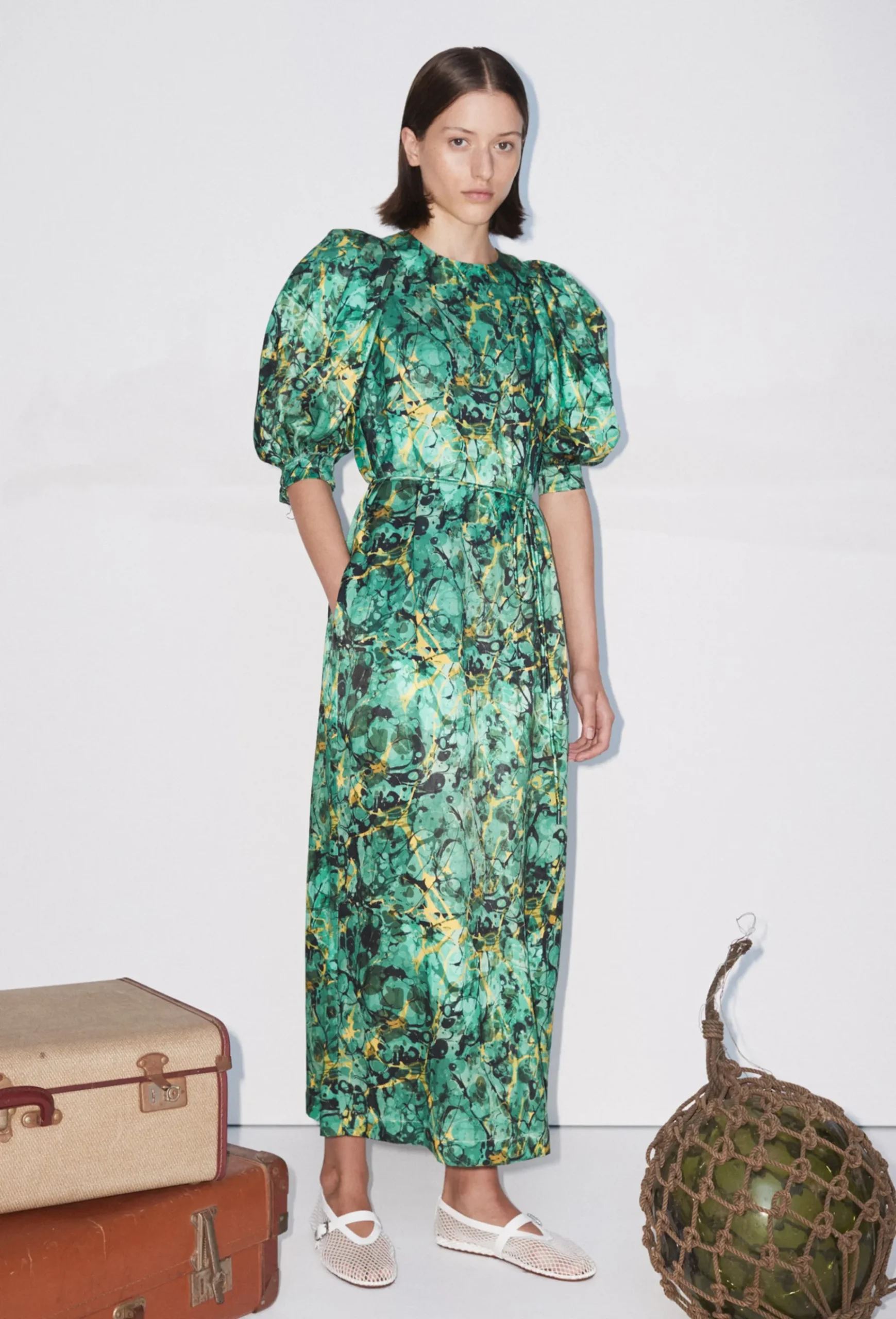 Dresses-HUSK Alemais Sunburst Midi - Print