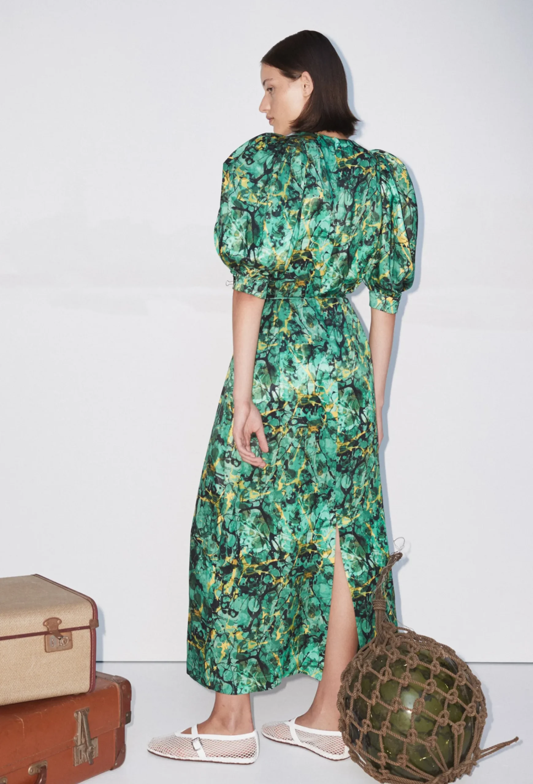 Dresses-HUSK Alemais Sunburst Midi - Print