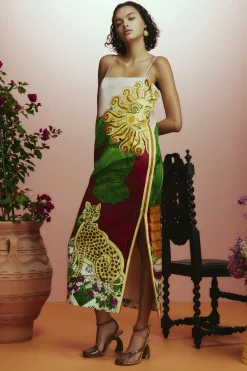 Dresses-HUSK Alemais Tiger Dress - Multi Coloured MultiColoured