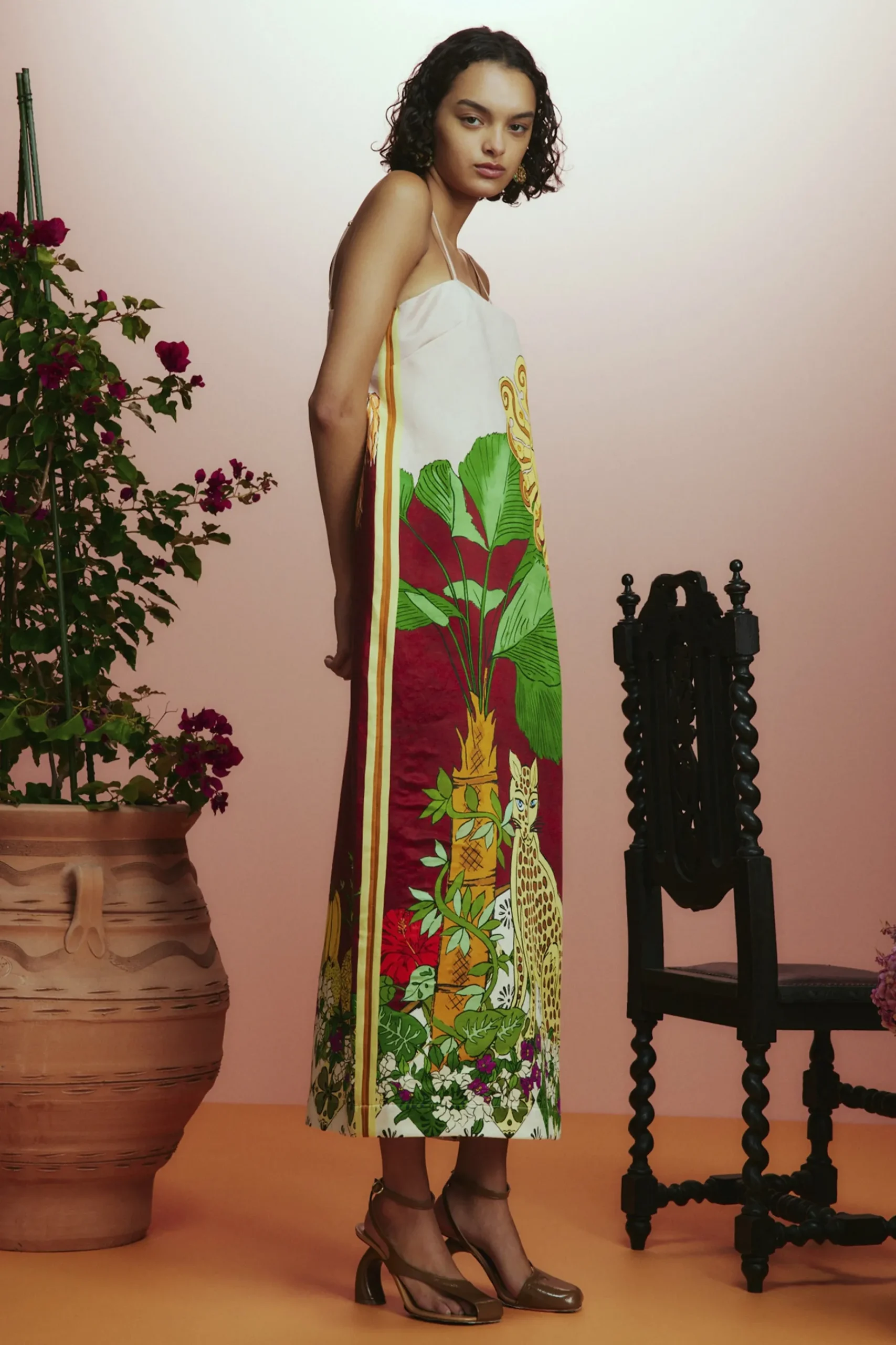 Dresses-HUSK Alemais Tiger Dress - Multi Coloured MultiColoured