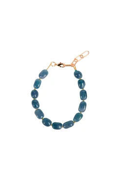 Bracelets-HUSK Alouette Design Barrel Bracelet - Lapis