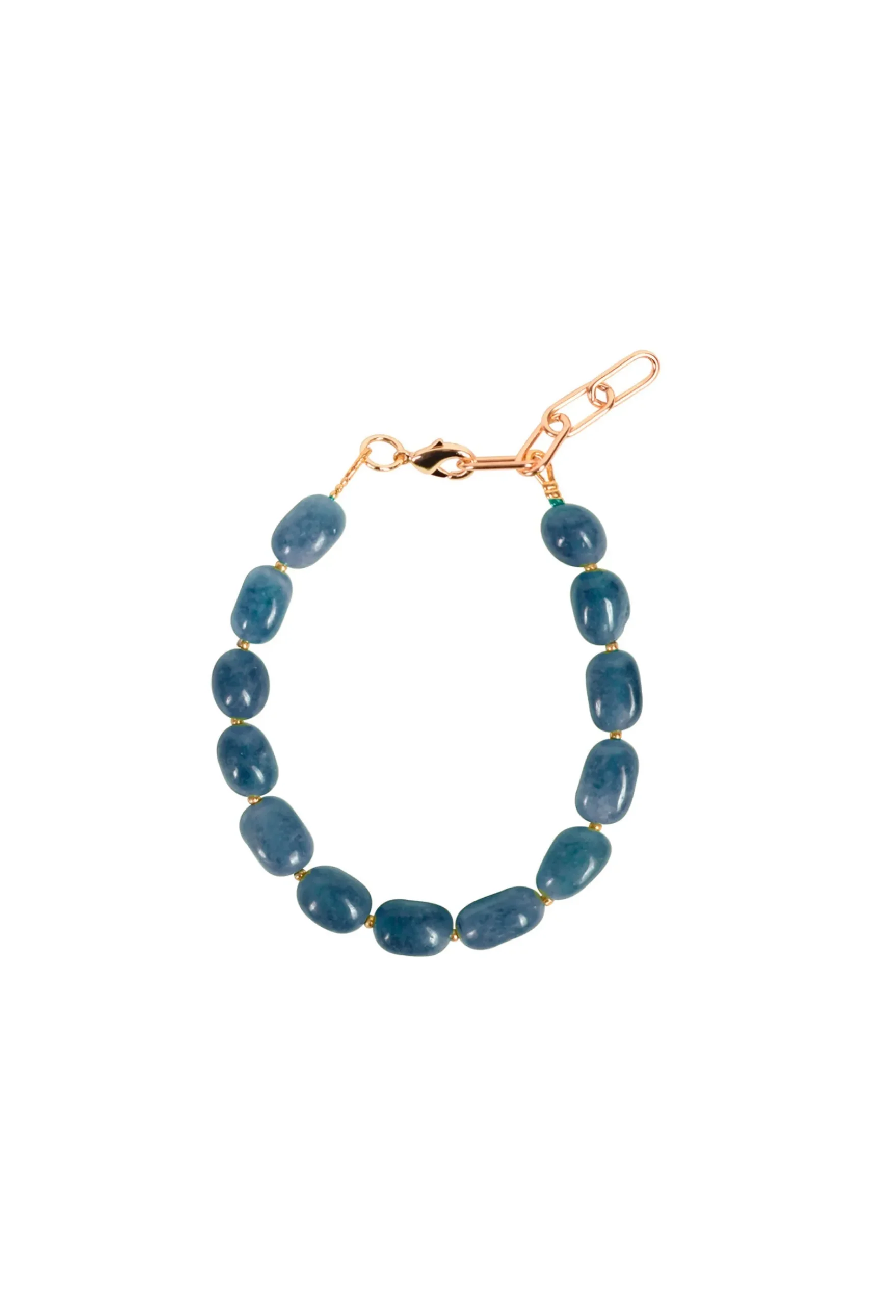 Bracelets-HUSK Alouette Design Barrel Bracelet - Lapis