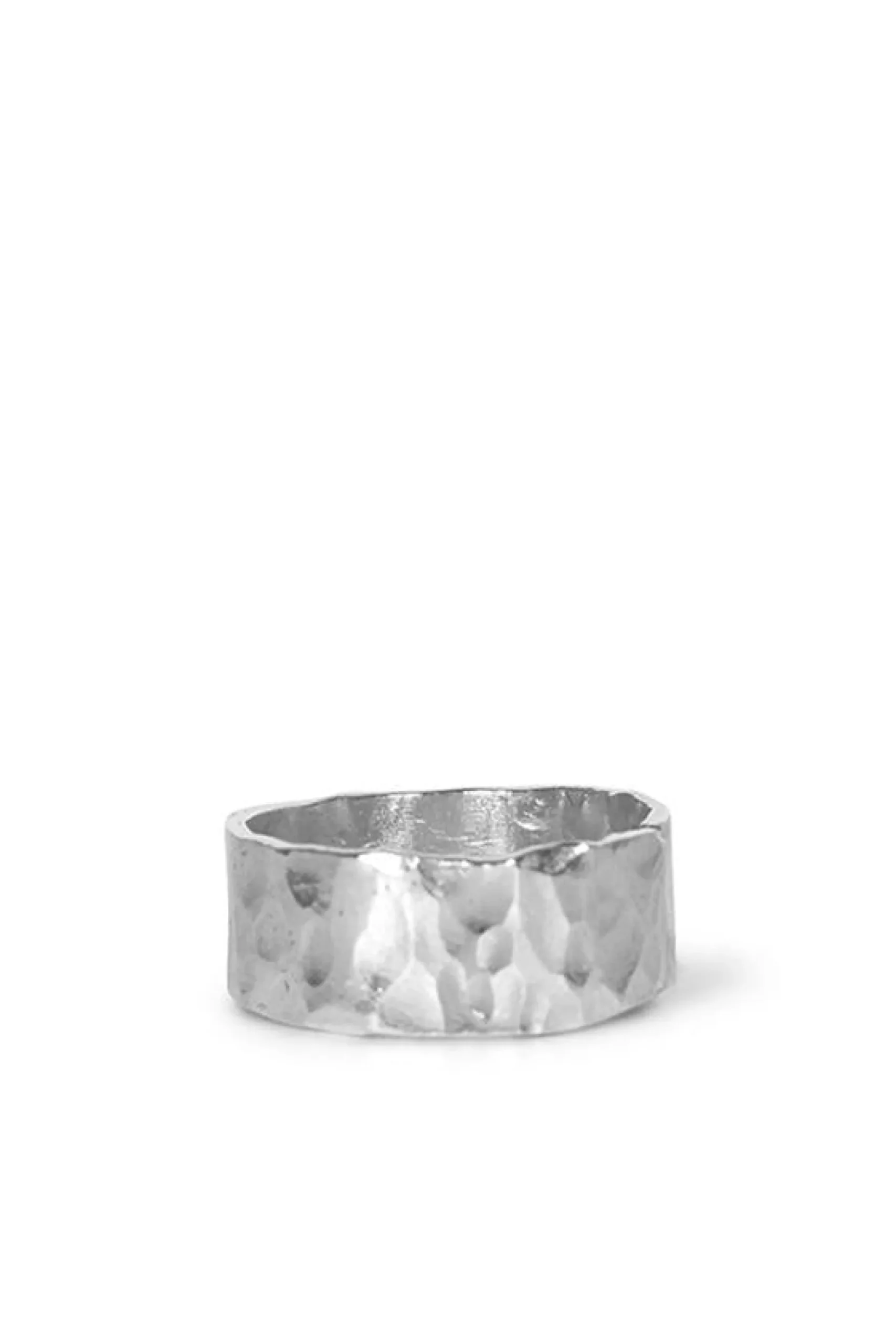 Rings-HUSK Alouette Design Hammered Ring - Silver