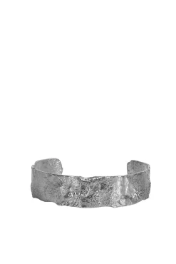Bracelets-HUSK Alouette Design Moonscape Cuff - Silver