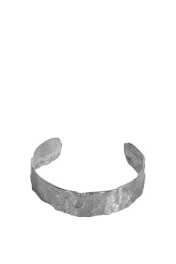 Bracelets-HUSK Alouette Design Moonscape Cuff - Silver