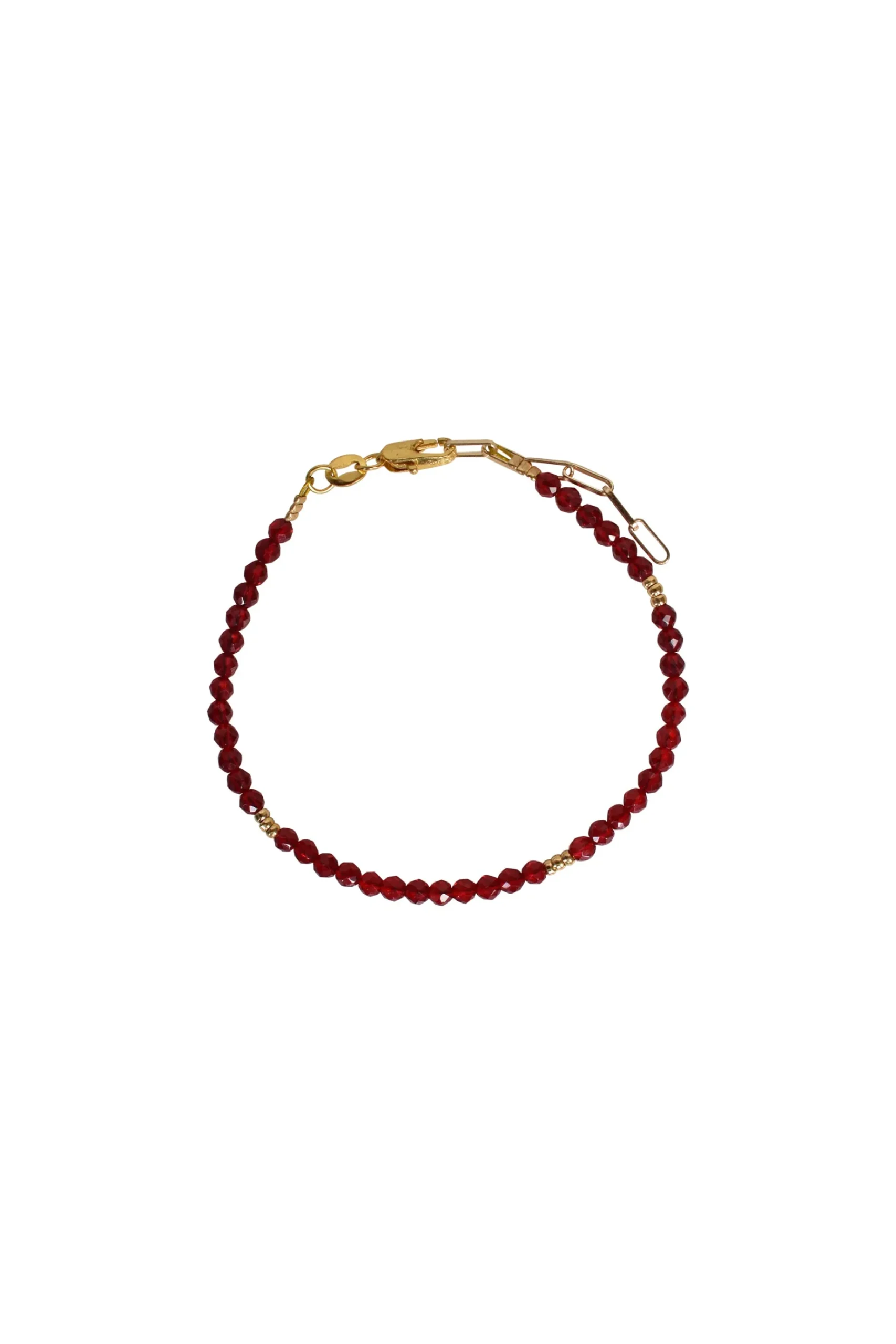 Bracelets-HUSK Alouette Design Seed Bracelet - Red