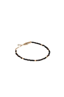 Bracelets-HUSK Alouette Design Seed Bracelet - Black & Silver Black&Silver