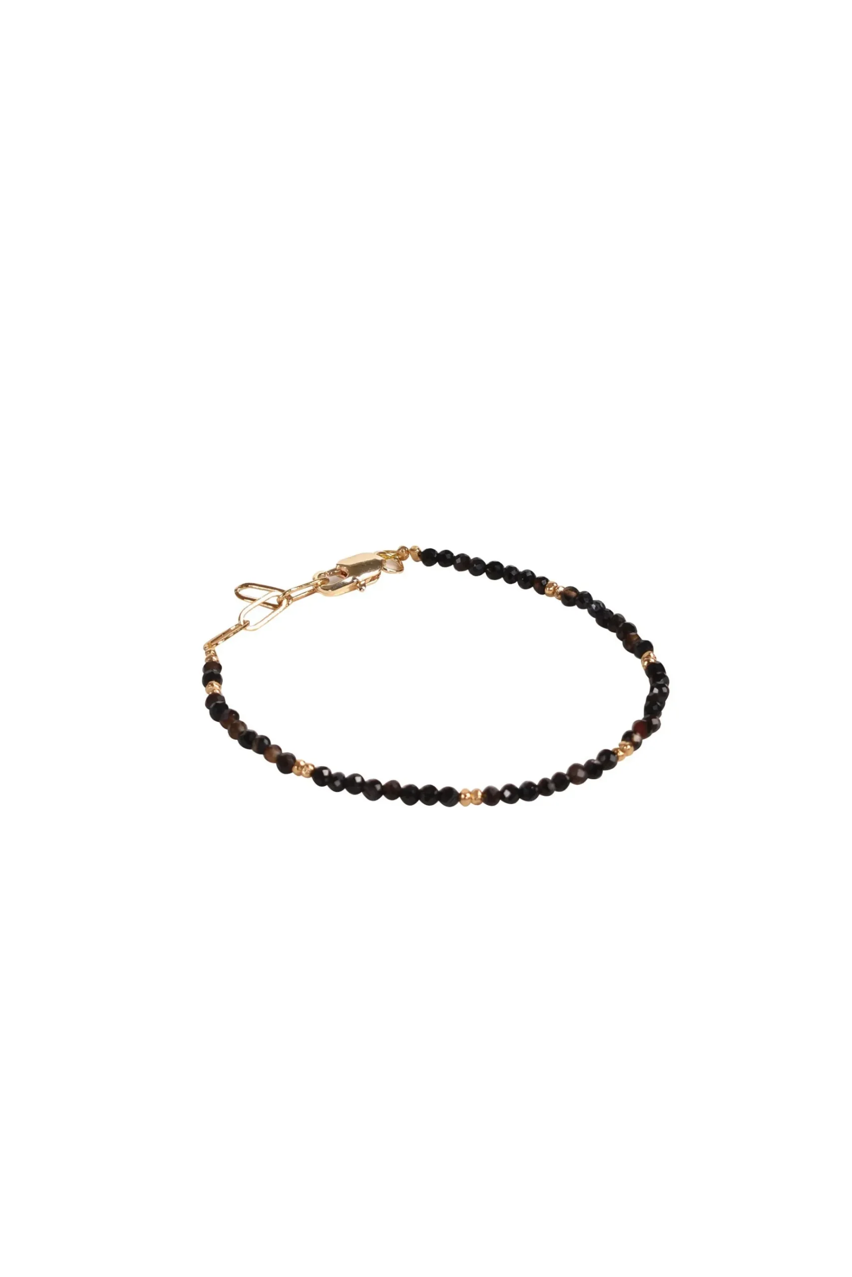 Bracelets-HUSK Alouette Design Seed Bracelet - Black & Silver Black&Silver