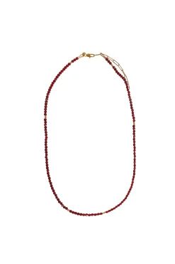 Necklaces-HUSK Alouette Design Seed Necklace - Red