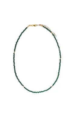 Necklaces-HUSK Alouette Design Seed Necklace - Emerald