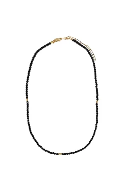 Necklaces-HUSK Alouette Design Seed Necklace - Black