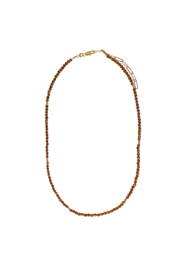 Necklaces-HUSK Alouette Design Seed Necklace - Amber