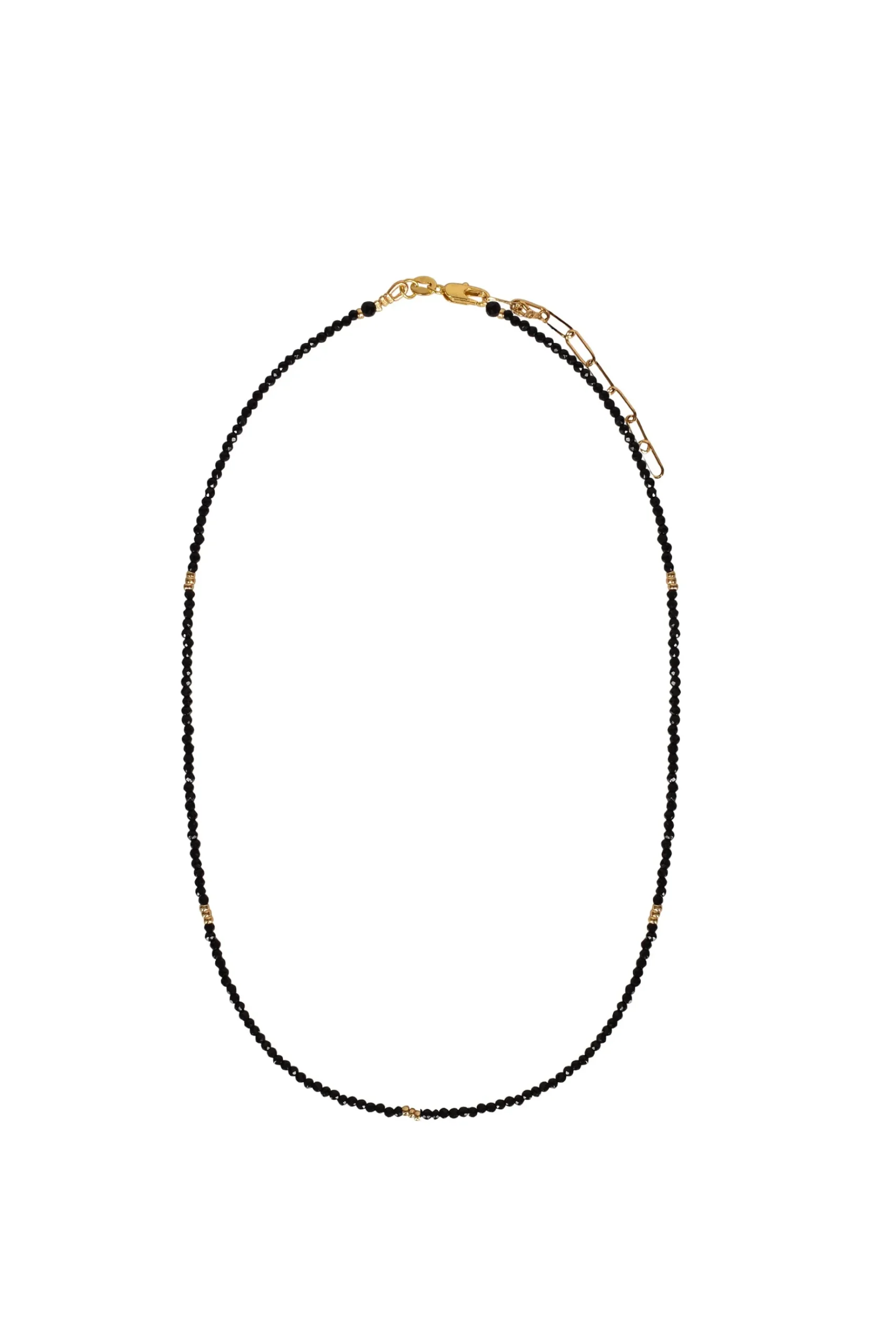 Necklaces-HUSK Alouette Design Tiny Necklace - Black