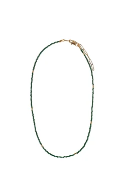 Necklaces-HUSK Alouette Design Tiny Necklace - Emerald
