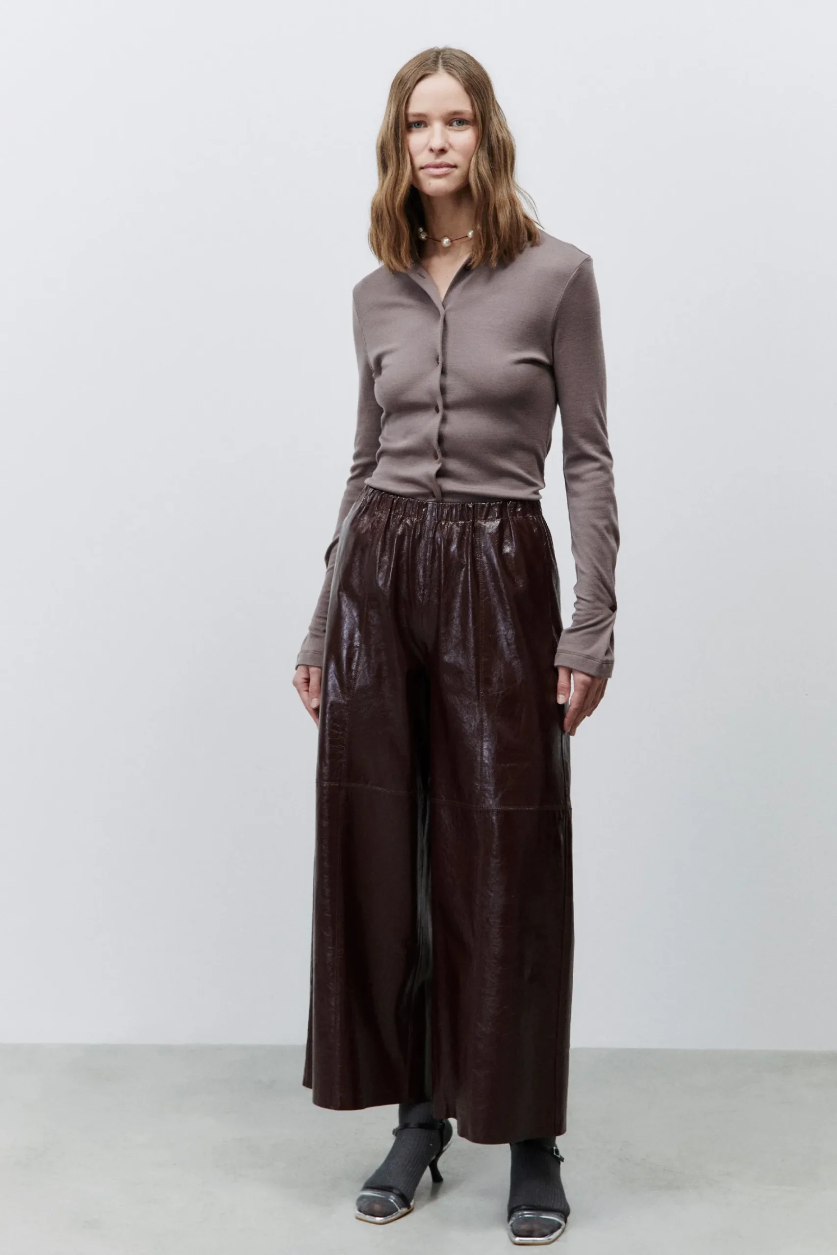 Pants-HUSK Alysi Barolo Pant - Burgundy