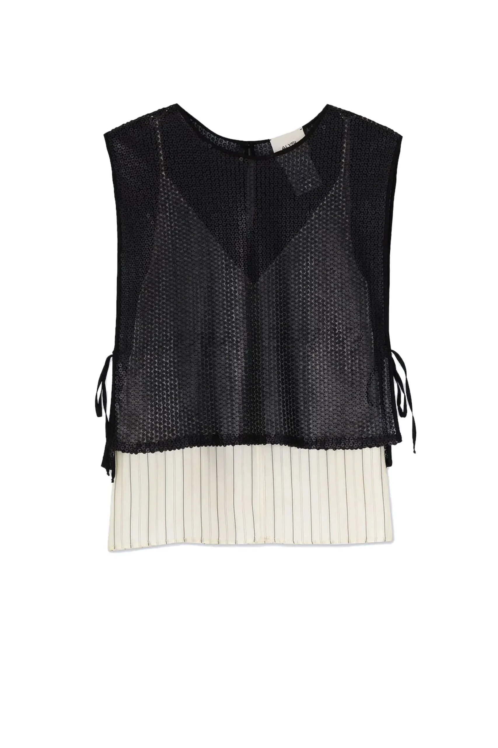 Tops-HUSK Alysi Pailette Top - Black