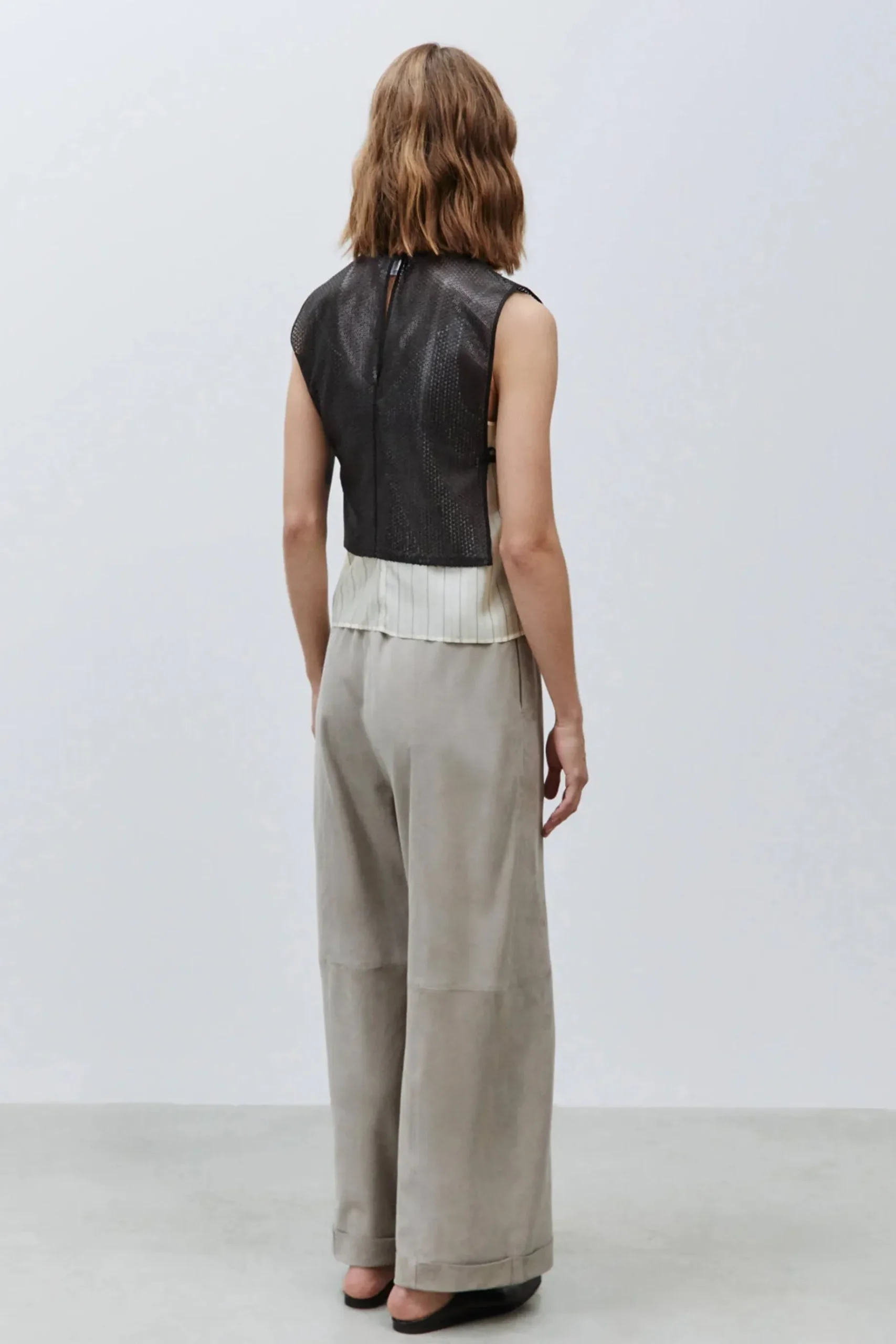 Tops-HUSK Alysi Pailette Top - Black