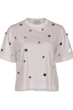 Tops-HUSK Alysi Specchietti Tee - White