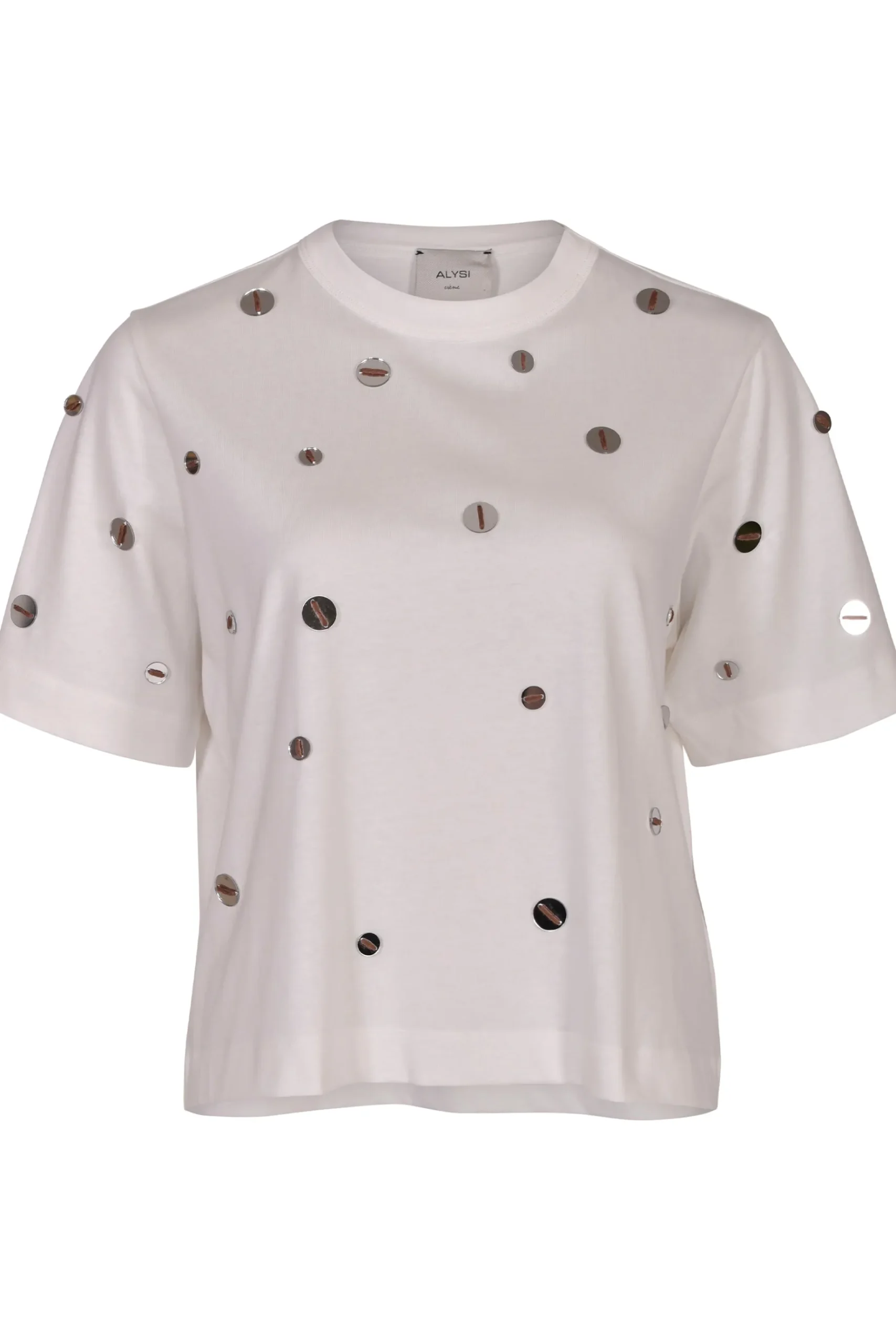 Tops-HUSK Alysi Specchietti Tee - White