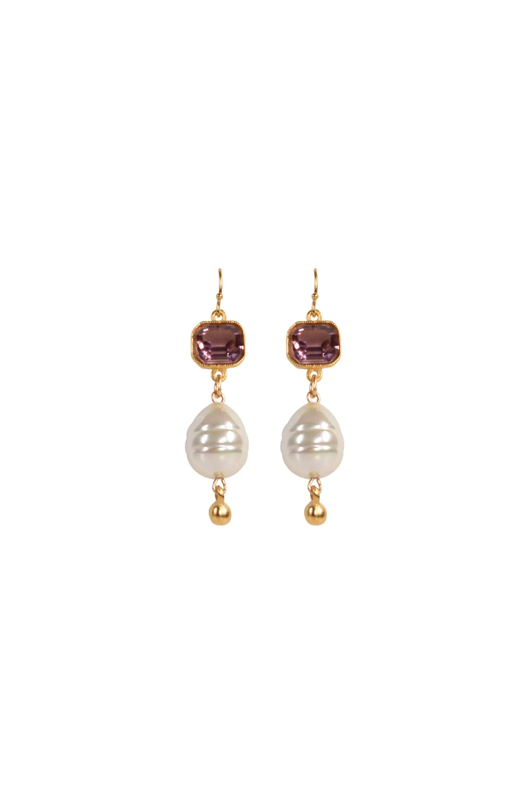 Earrings-HUSK Ben Amun Amy Earring - Gold