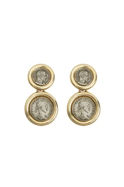 Earrings-HUSK Ben Amun Centro Earring - Gold