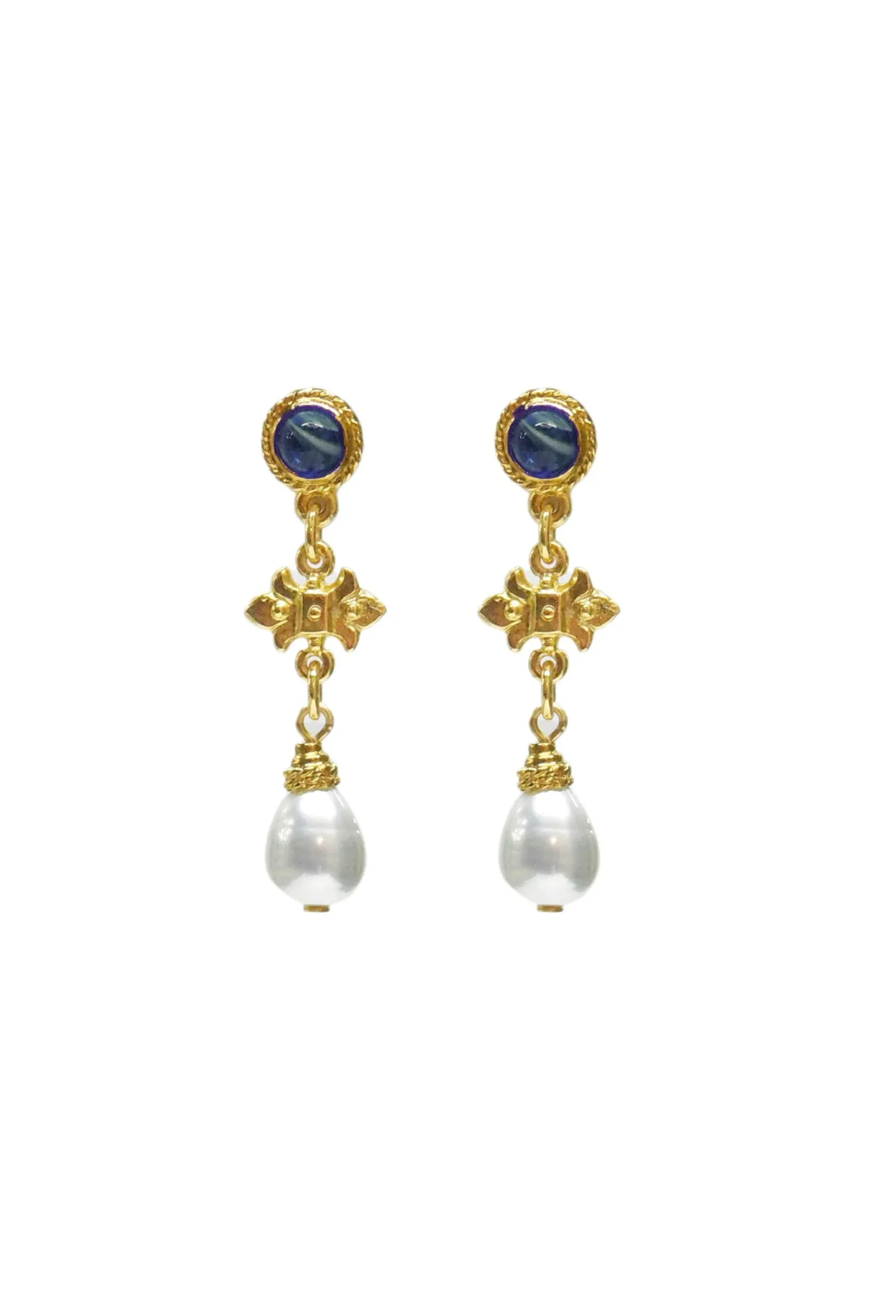 Earrings-HUSK Ben Amun Christy Earring - Gold