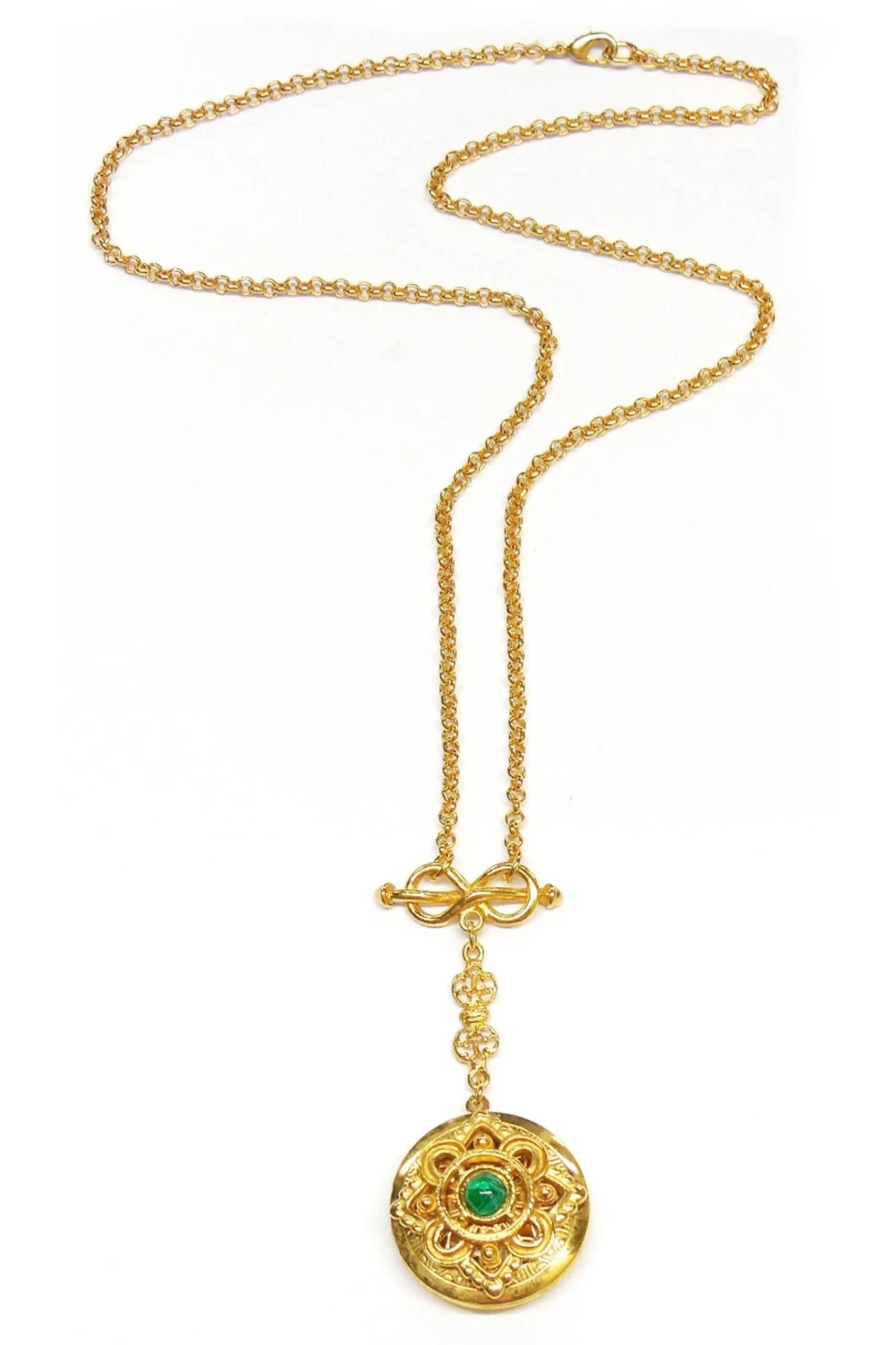 Necklaces-HUSK Ben Amun Fob Necklace - Gold