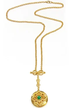 Necklaces-HUSK Ben Amun Fob Necklace - Gold