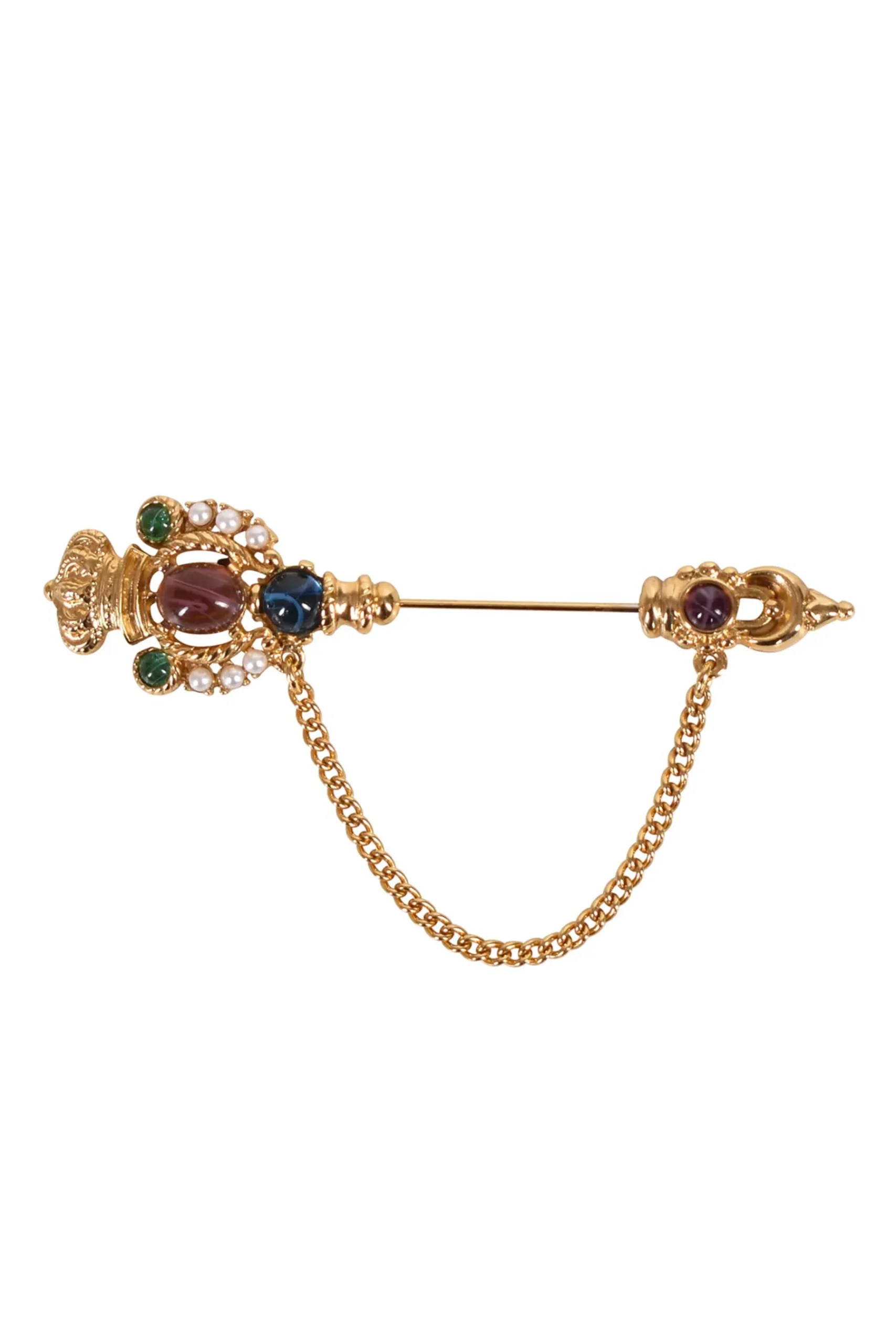 Earrings-HUSK Ben Amun Pitcher Pin - Gold