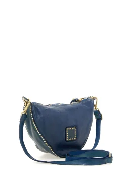 Bags-HUSK Campomaggi Moon Crossbody - Sapphire