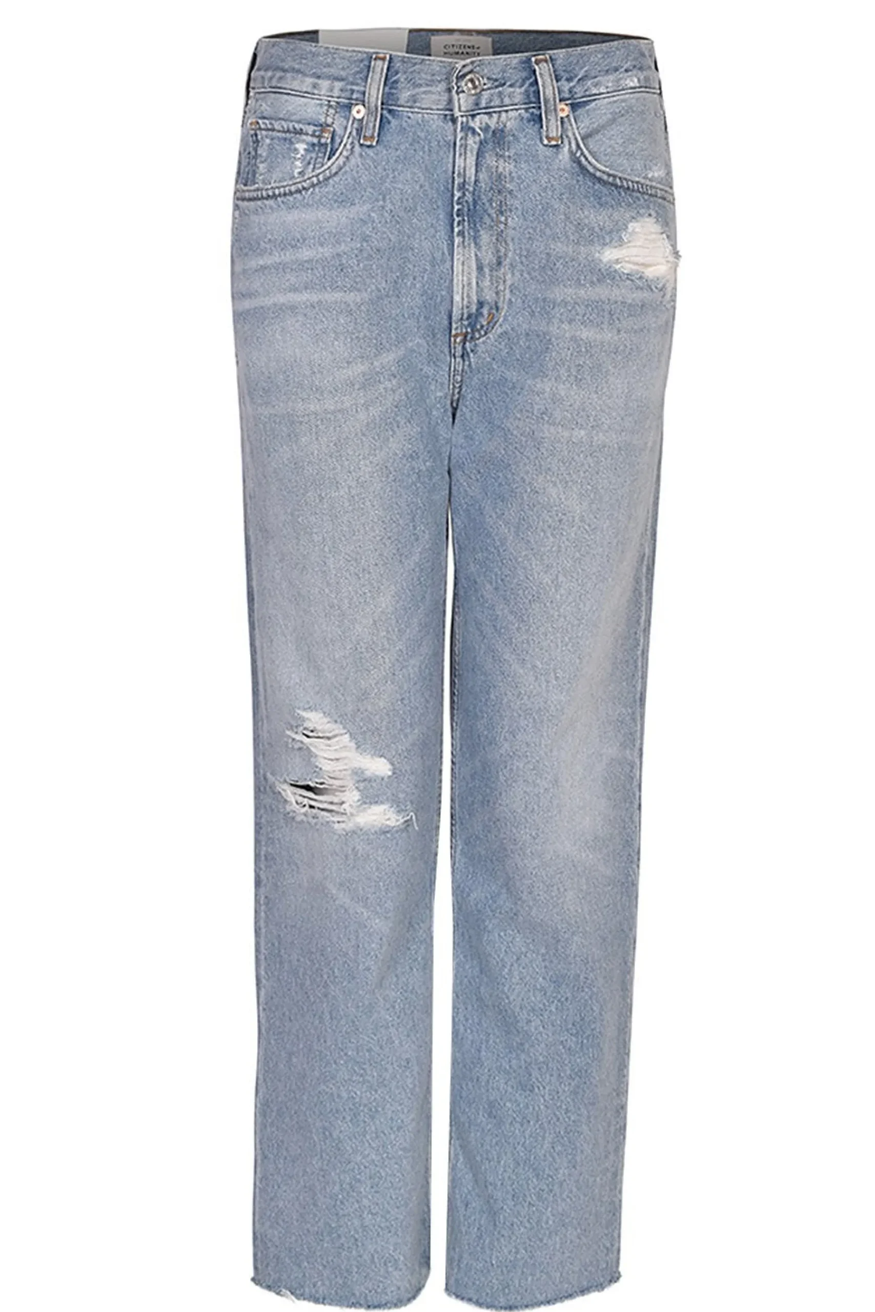 Denim-HUSK Citizens of Humanity Daphne Crop - Blue - Light Blue-Light
